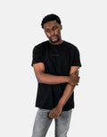 Les Hommes Centre Print Black T-Shirt