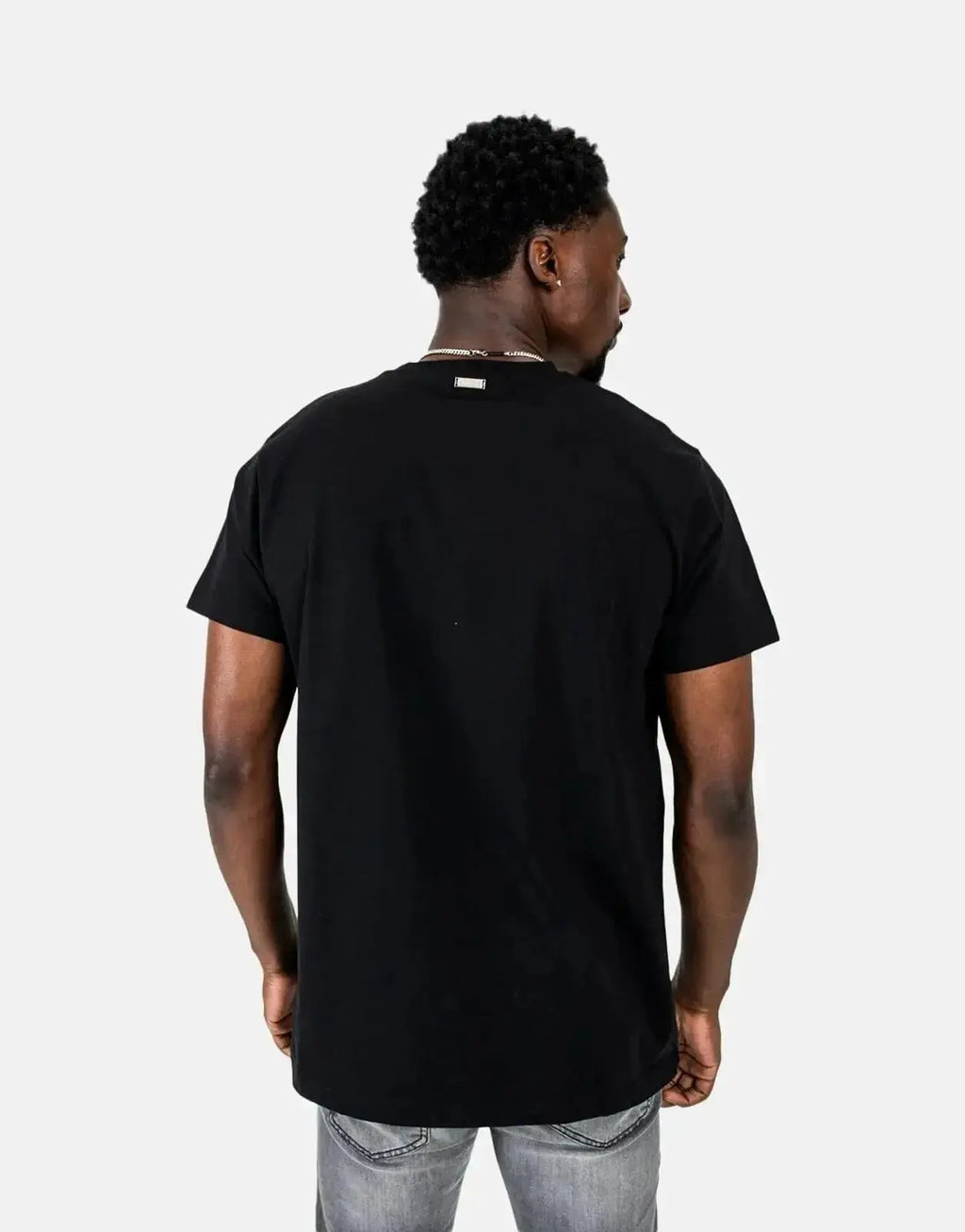Les Hommes Centre Print Black T-Shirt - view 2