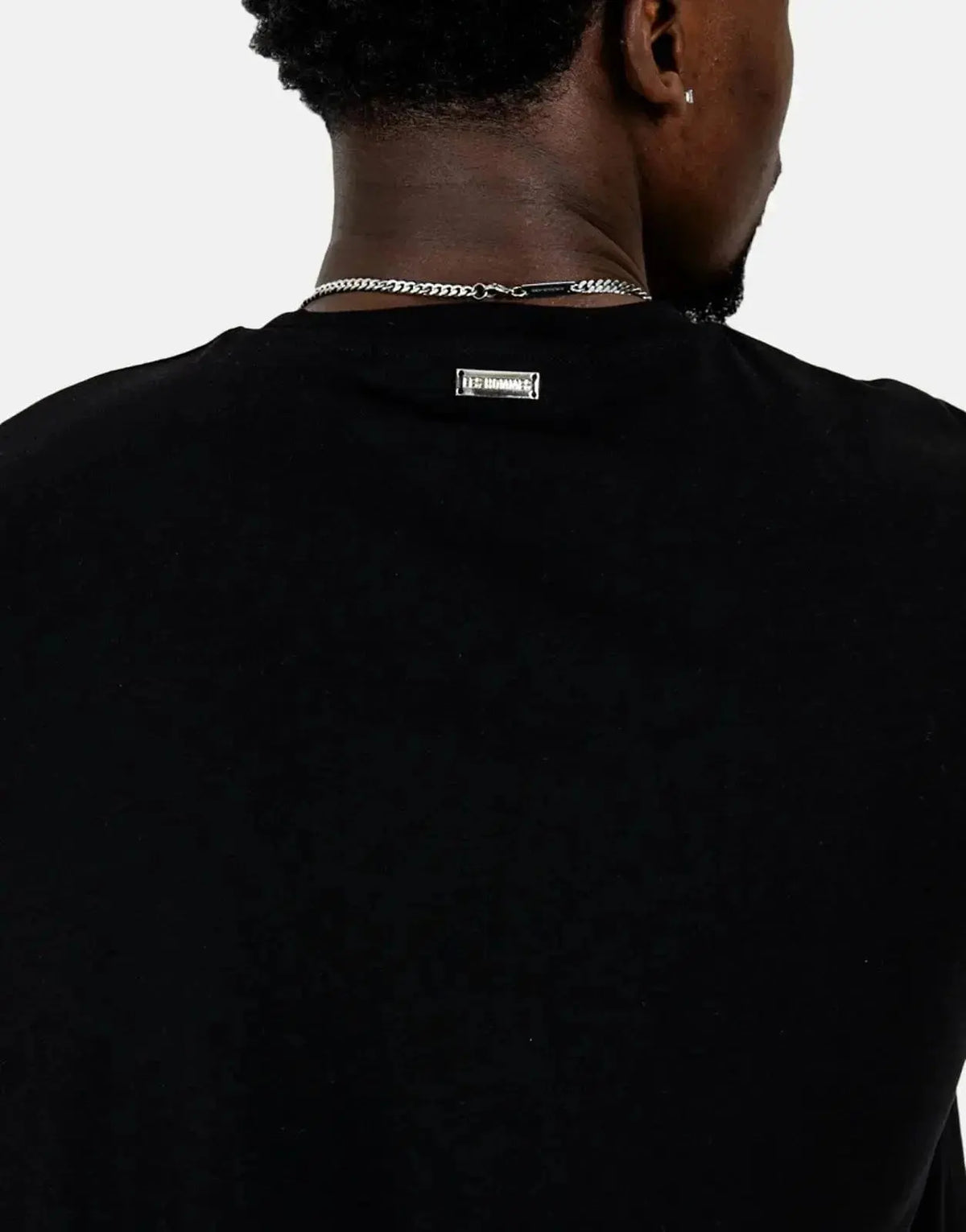 Les Hommes Centre Print Black T-Shirt - view 4
