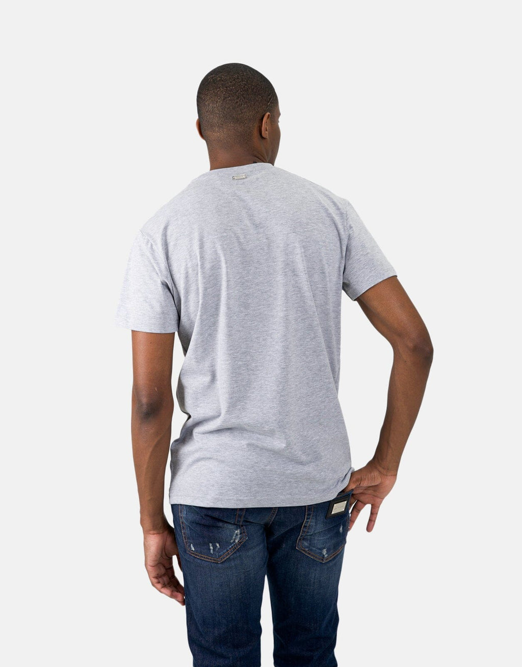 Les Hommes Centre Print Grey T-Shirt - view 4