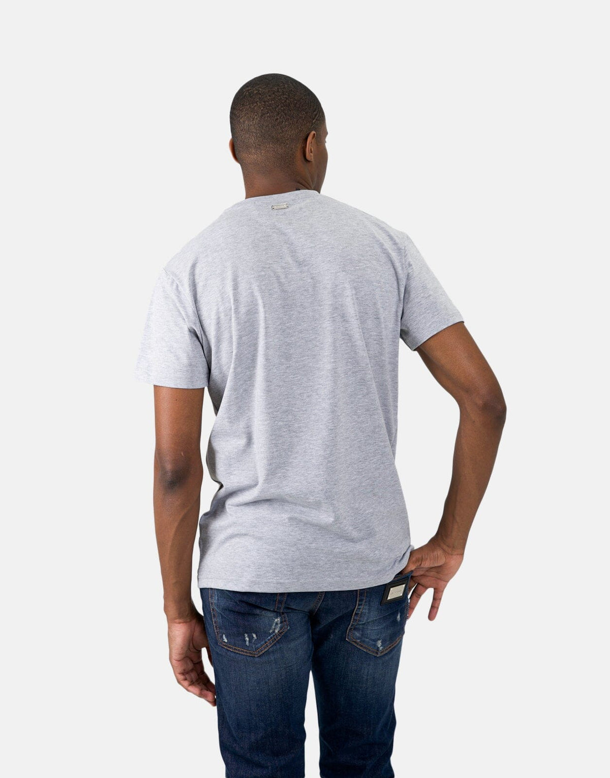 Les Hommes Centre Print Grey T-Shirt - view 4
