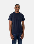Les Hommes Centre Print Navy T-Shirt