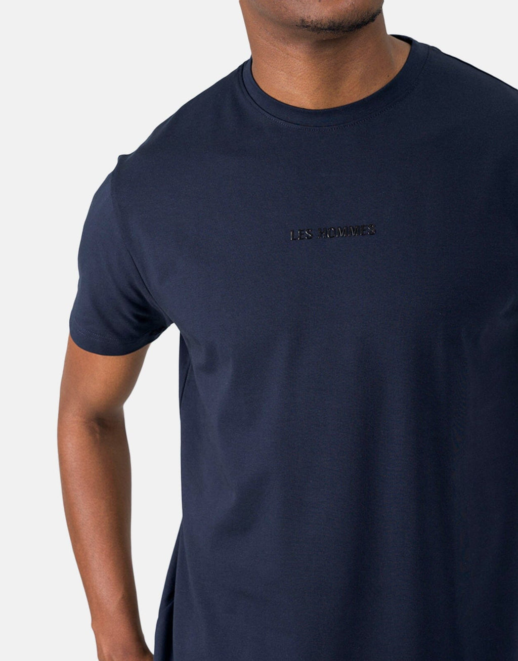 Les Hommes Centre Print Navy T-Shirt - view 2