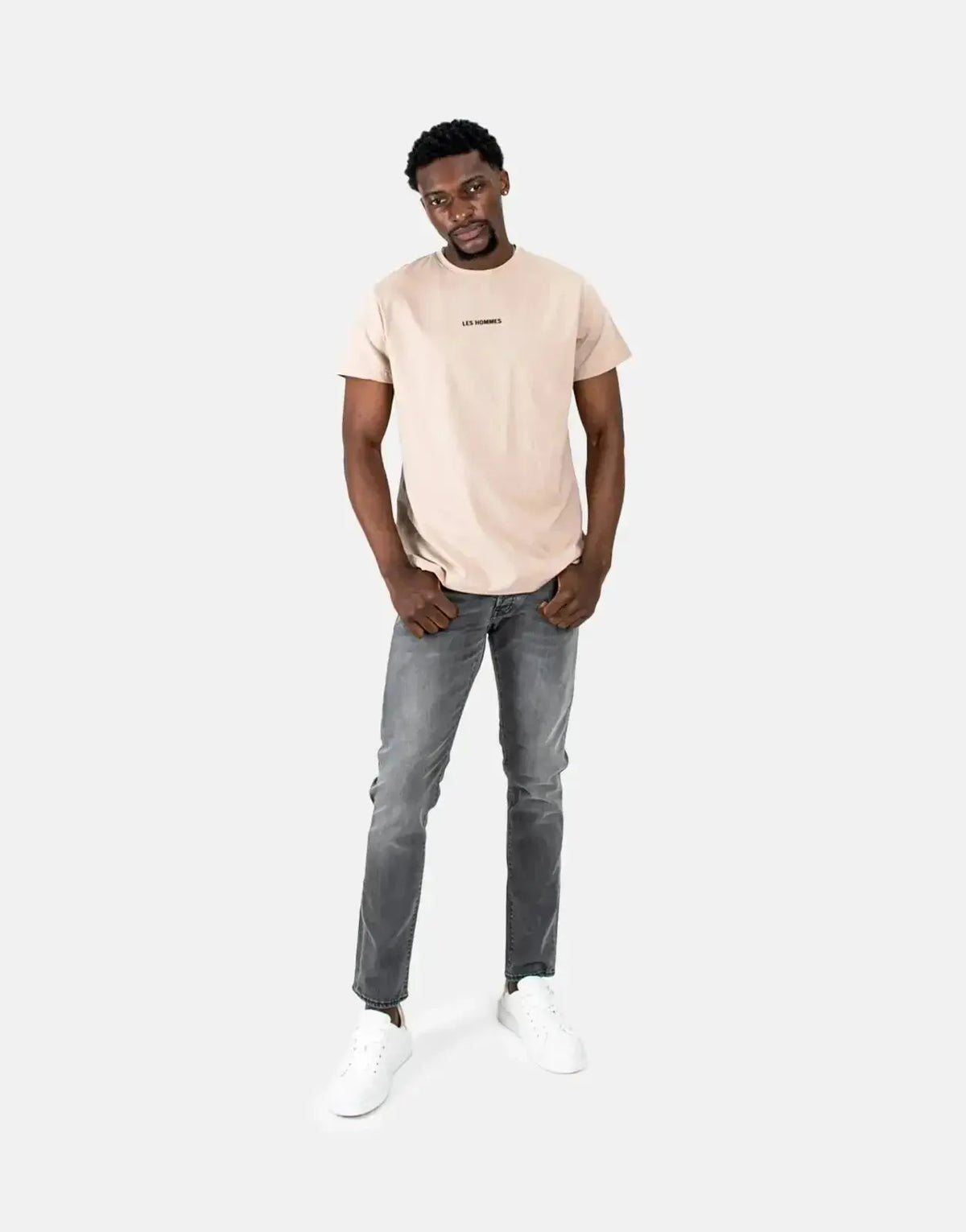 Les Hommes Centre Print Stone T-Shirt - view 5