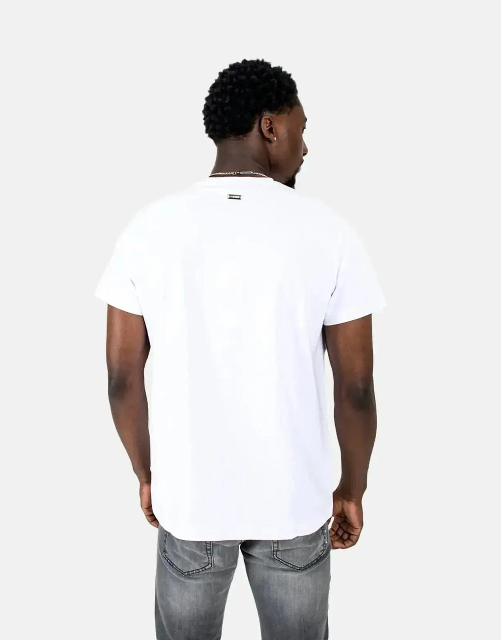 Les Hommes Centre Print White T-Shirt - view 2