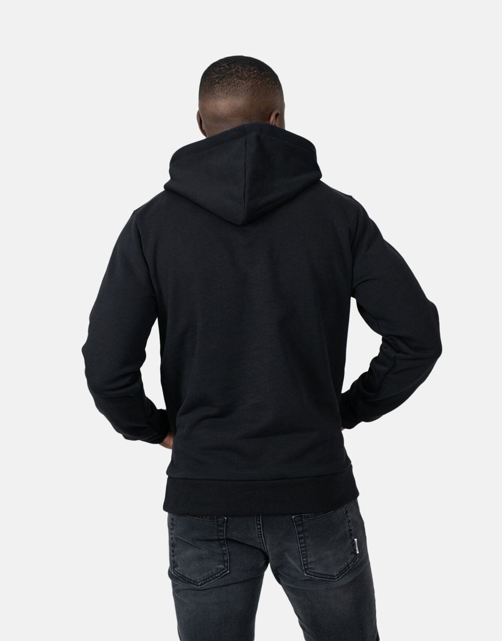 Les Hommes Chest Font Black Hoodie - view 2