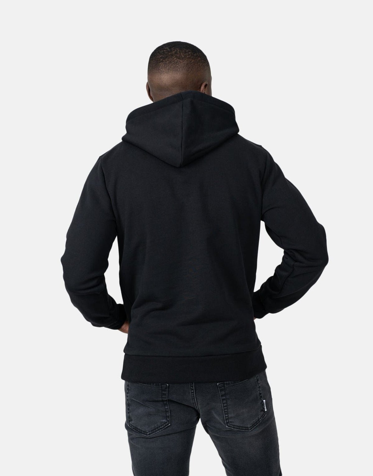Les Hommes Chest Font Black Hoodie - view 2