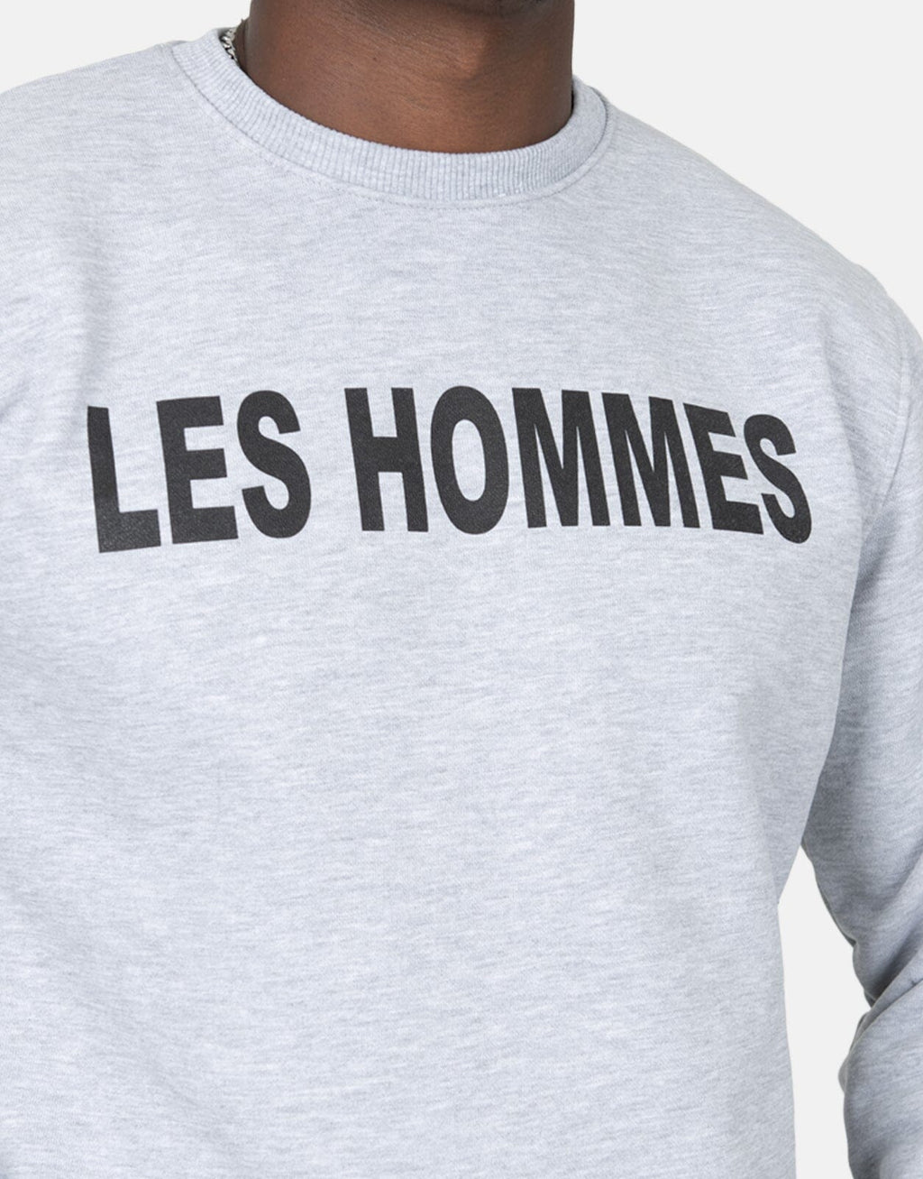 Les Hommes Chest Font Grey Sweatshirt - view 3