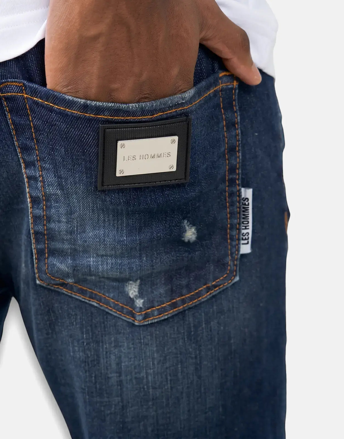Les Hommes Dark Wash Jeans - view 2