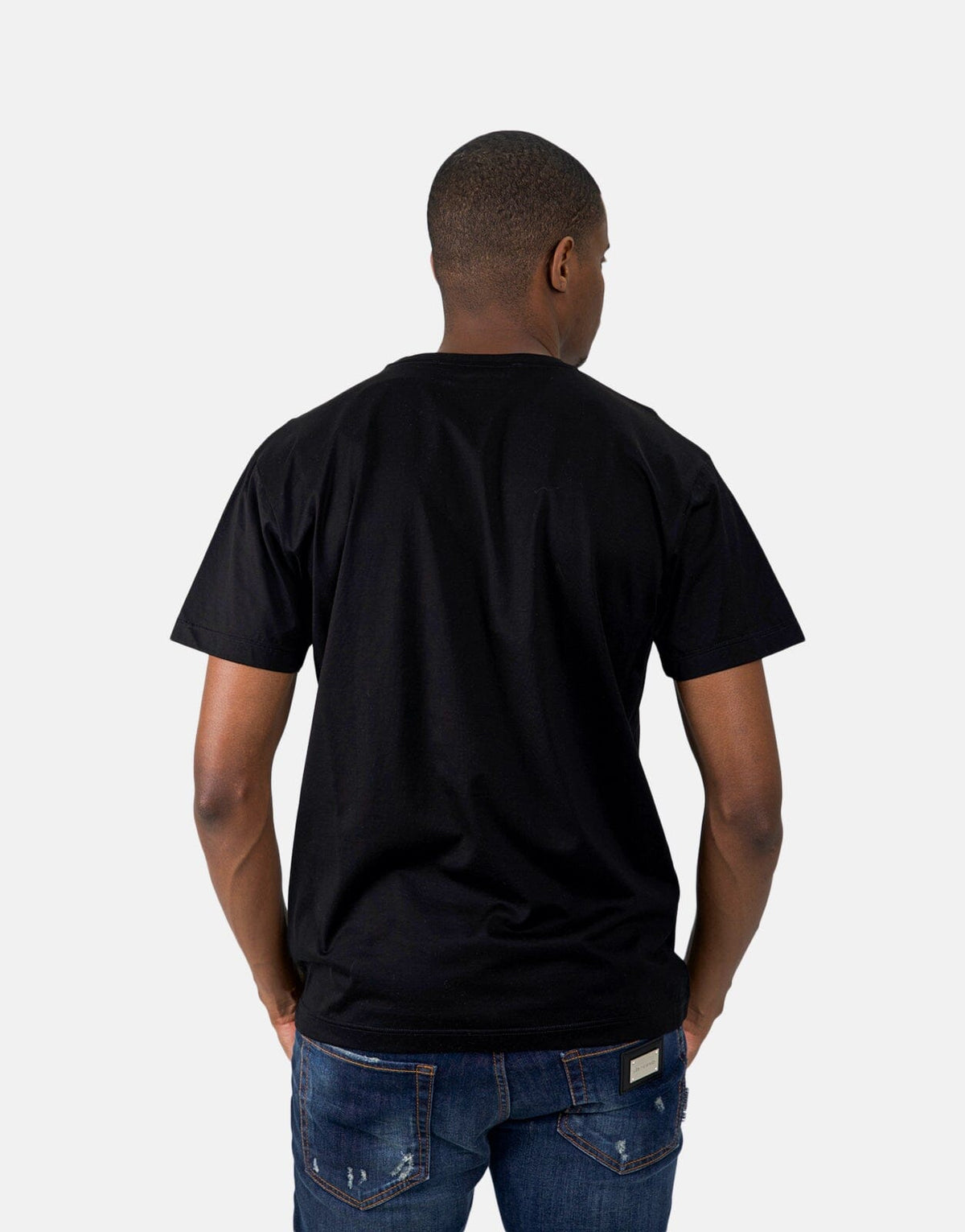 Les Hommes Digital Print Black T-Shirt - view 3