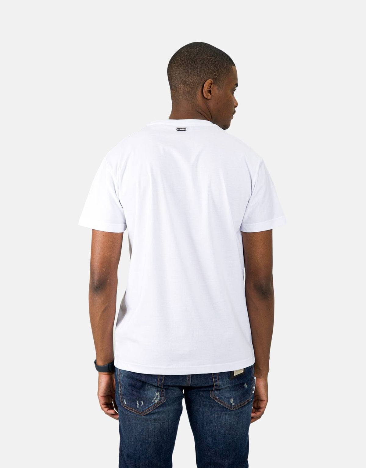Les Hommes Digital Print Ceiling White T-Shirt - view 3