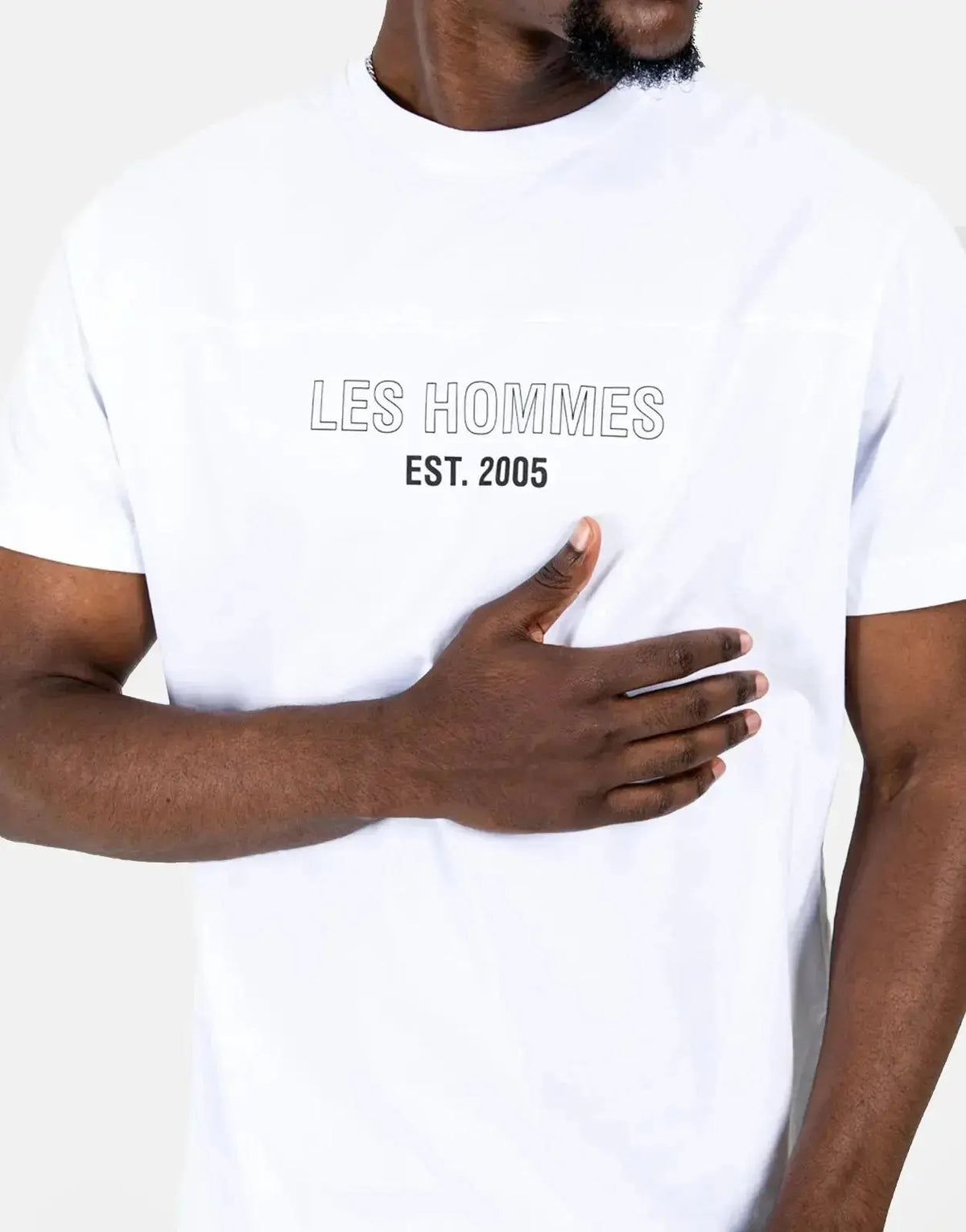 Les Hommes Est 2005 White T-Shirt - view 3