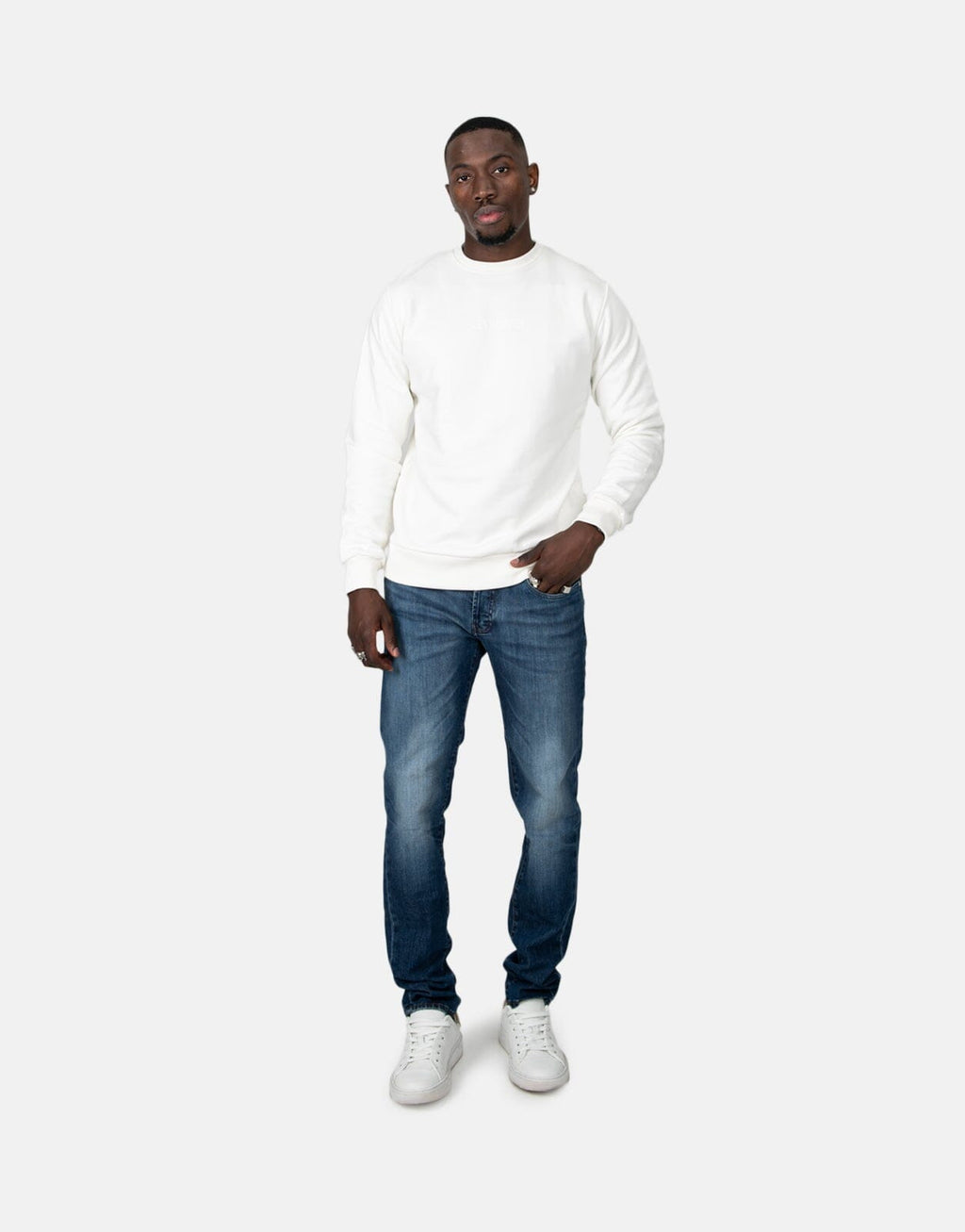 Les Hommes Flower White Sweatshirt - view 5