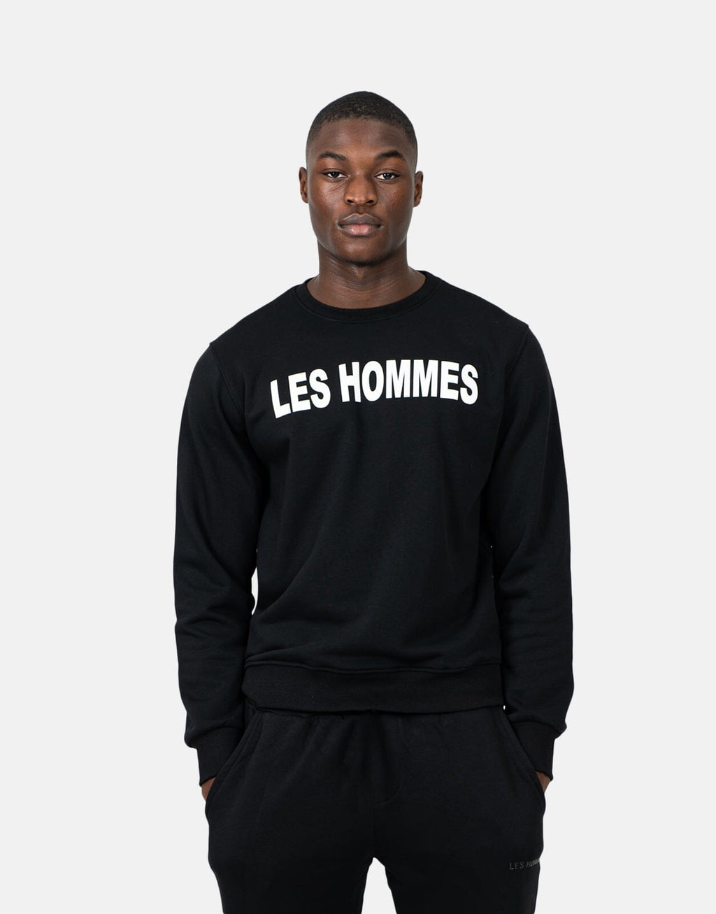 Les Hommes Font Black Sweatshirt