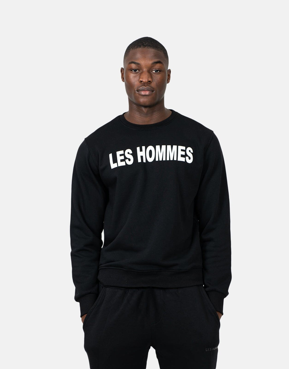 Les Hommes Font Black Sweatshirt