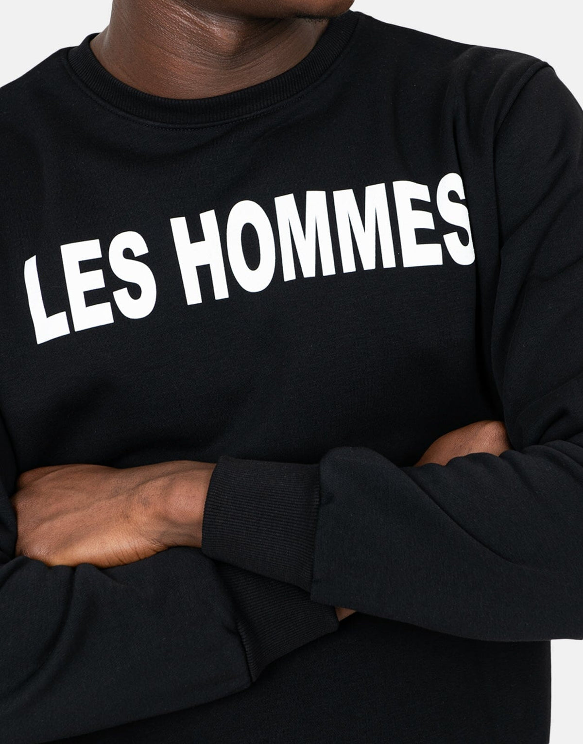 Les Hommes Font Black Sweatshirt - view 3