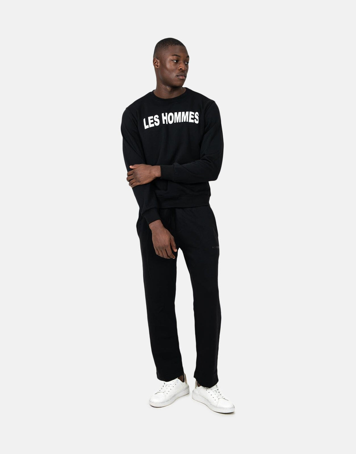 Les Hommes Font Black Sweatshirt - view 4