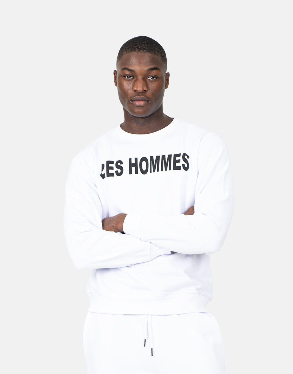Les Hommes Font White Sweatshirt