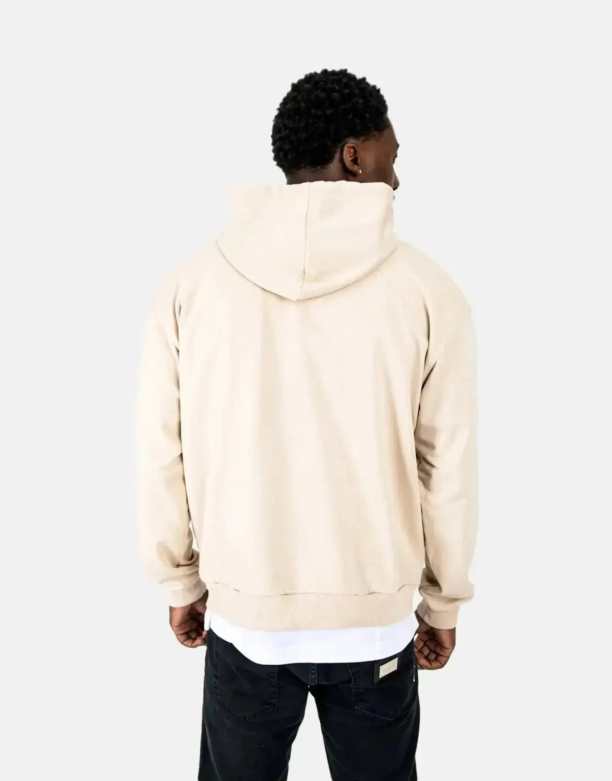 Les Hommes Graphic Hooded Stone Sweatshirt - view 2