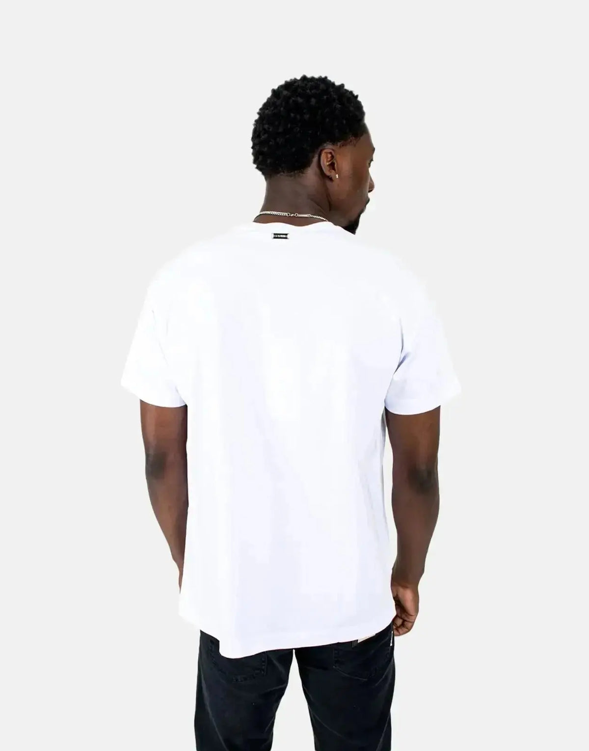Les Hommes Graphic Print White T-Shirt - view 2