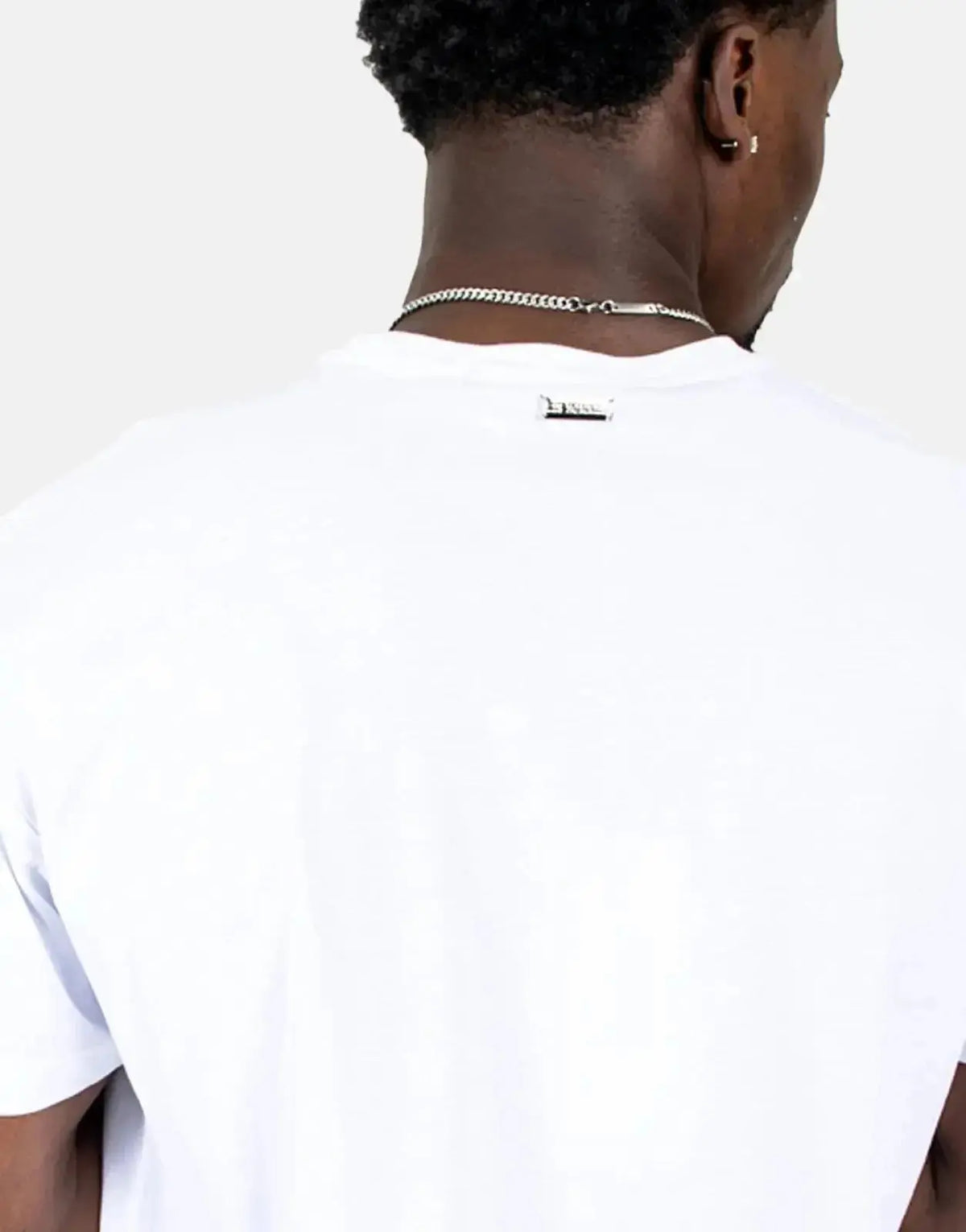 Les Hommes Graphic Print White T-Shirt - view 4