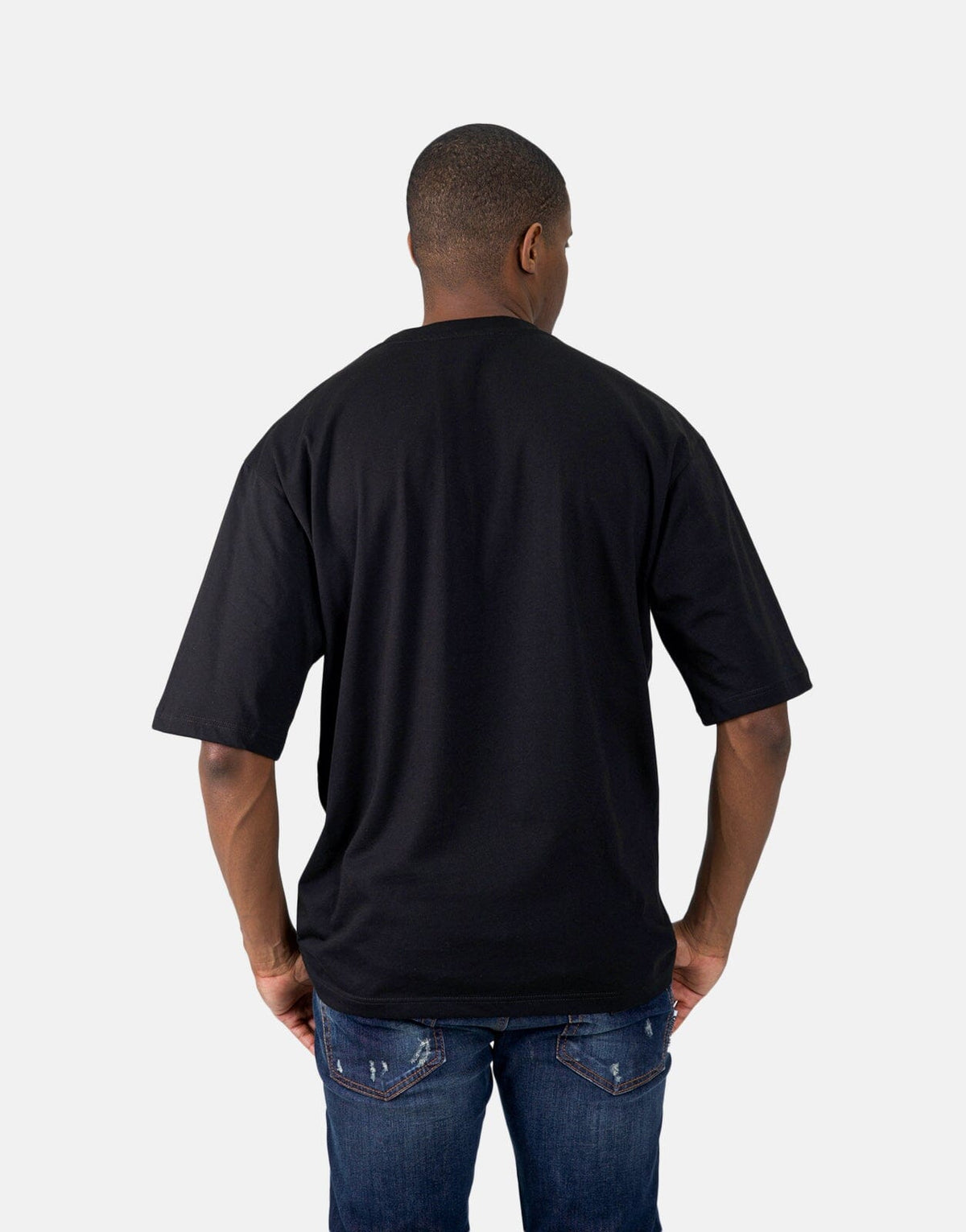 Les Hommes Green Square Black T-Shirt - view 3