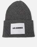 Les Hommes Grey Beanie