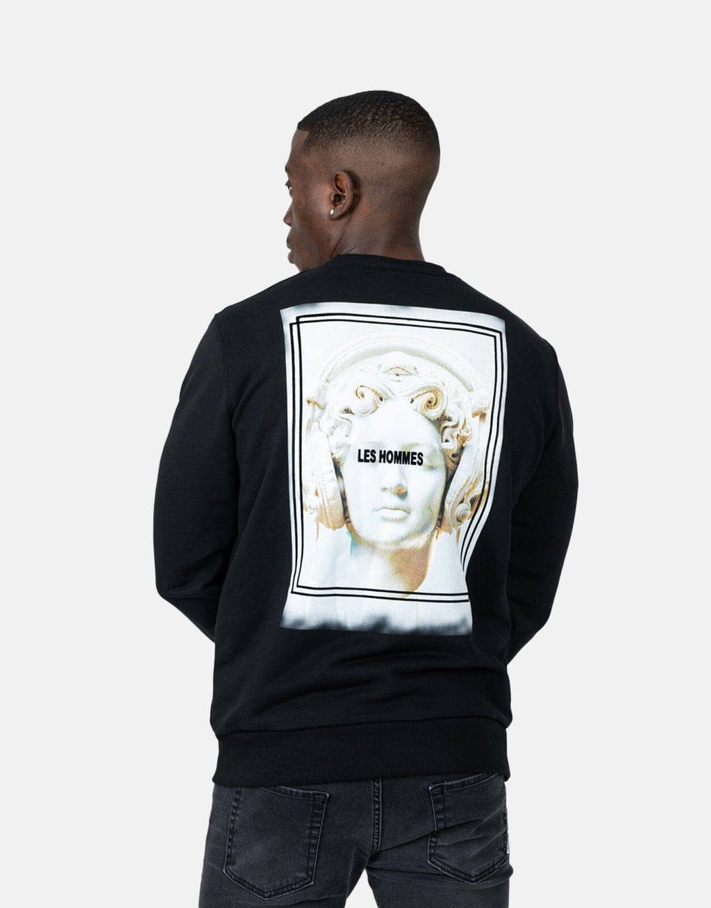 Les Hommes Headphones Black Sweatshirt