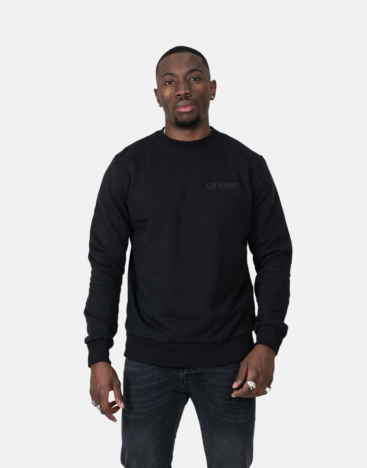 Les Hommes Headphones Black Sweatshirt - view 2