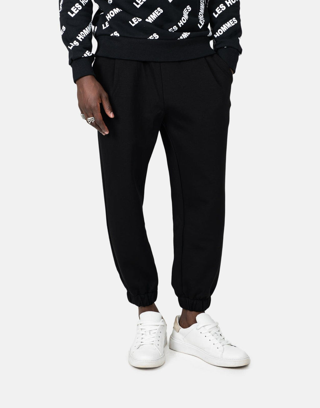 Les Hommes Heavy Black Sweatpants