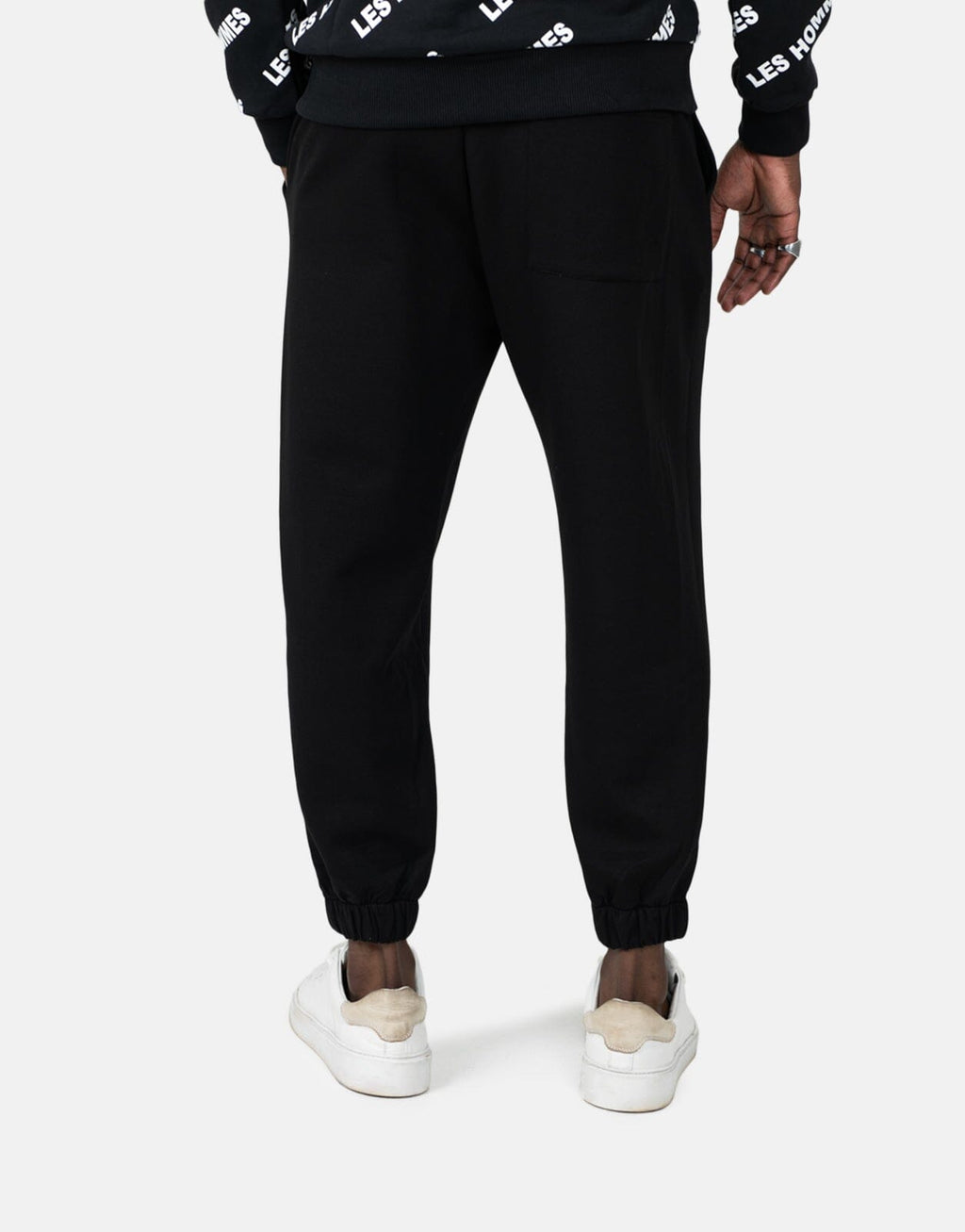 Les Hommes Heavy Black Sweatpants - view 3