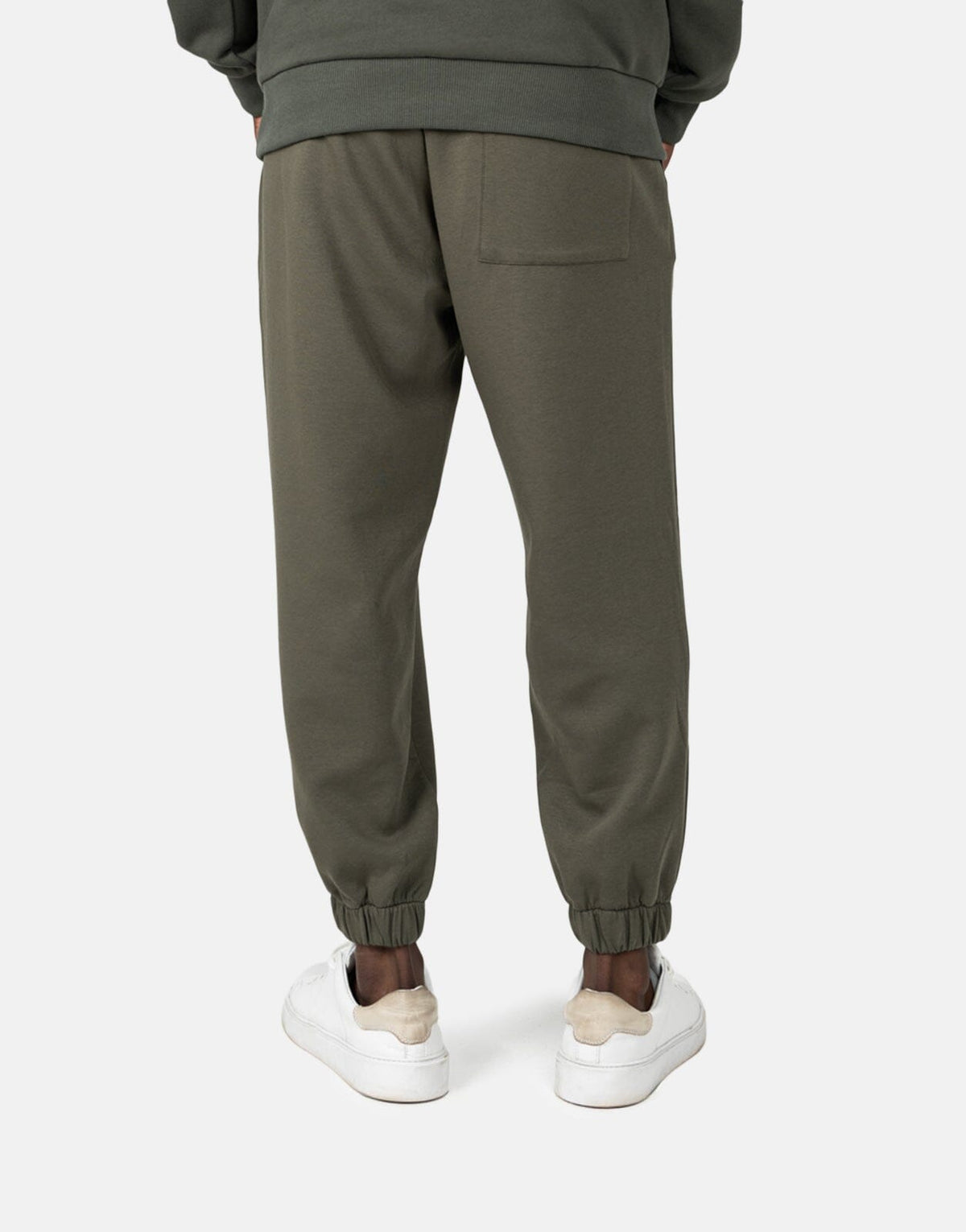 Les Hommes Heavy Military Green Sweatpants - view 3
