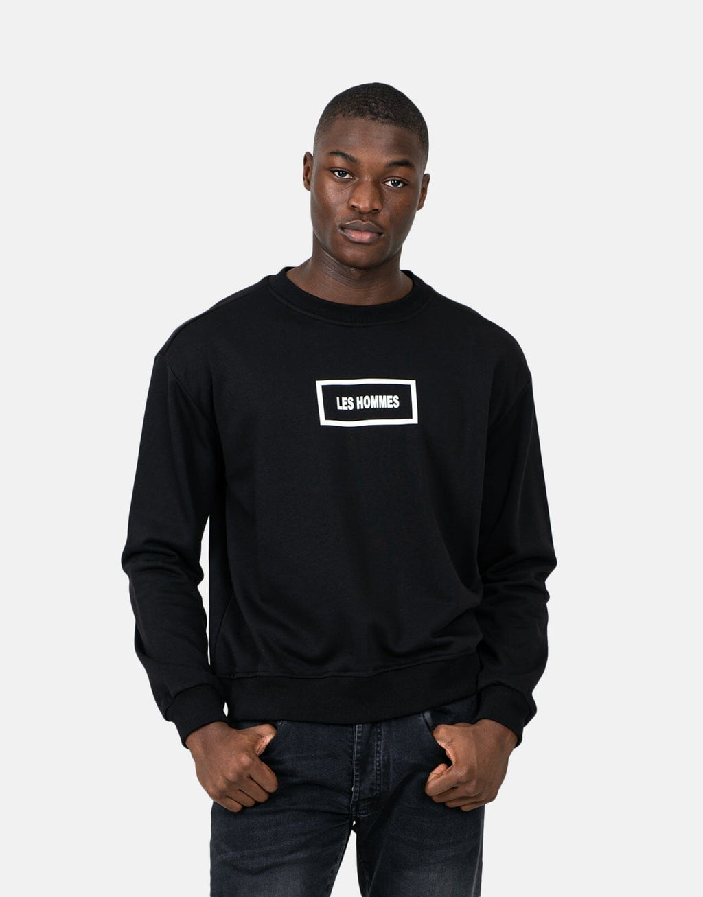 Les Hommes Logo Black Sweatshirt