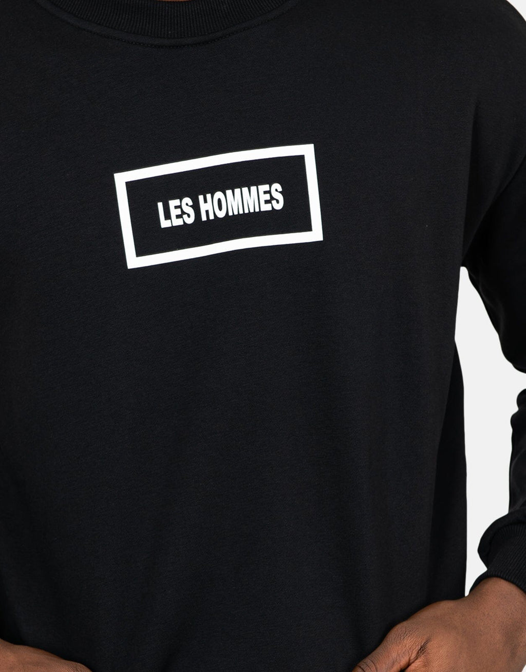 Les Hommes Logo Black Sweatshirt - view 3