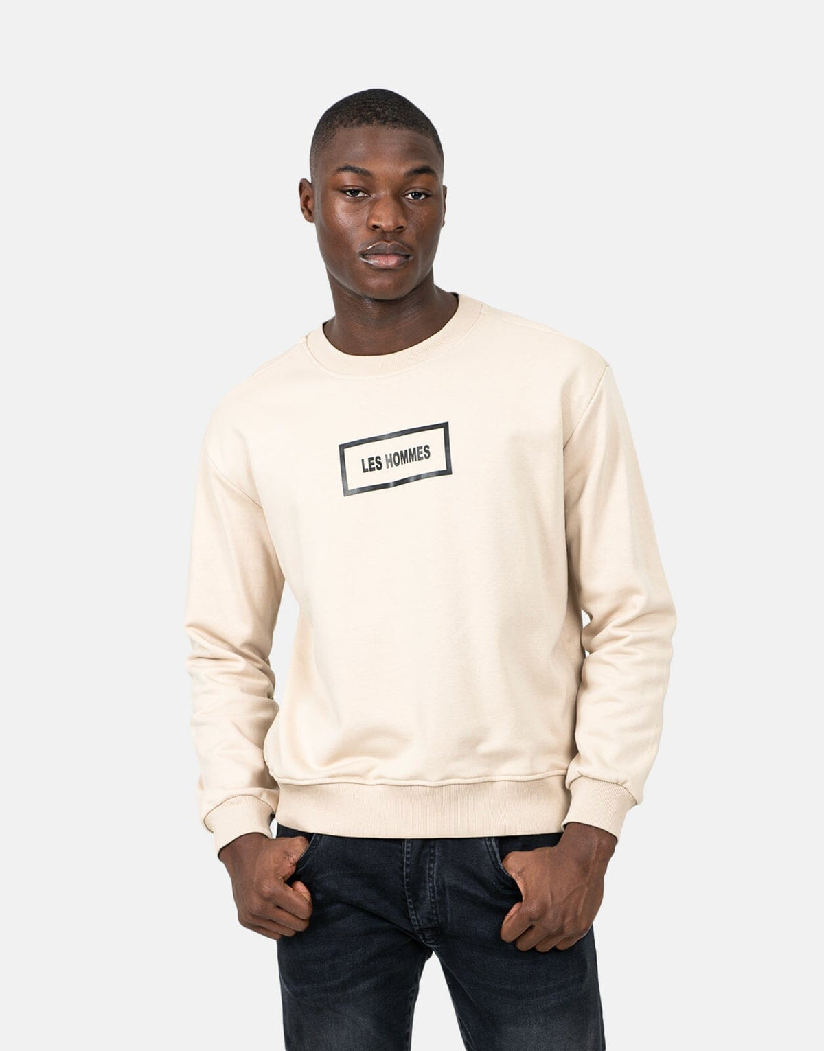 Les Hommes Logo Brown Sweatshirt