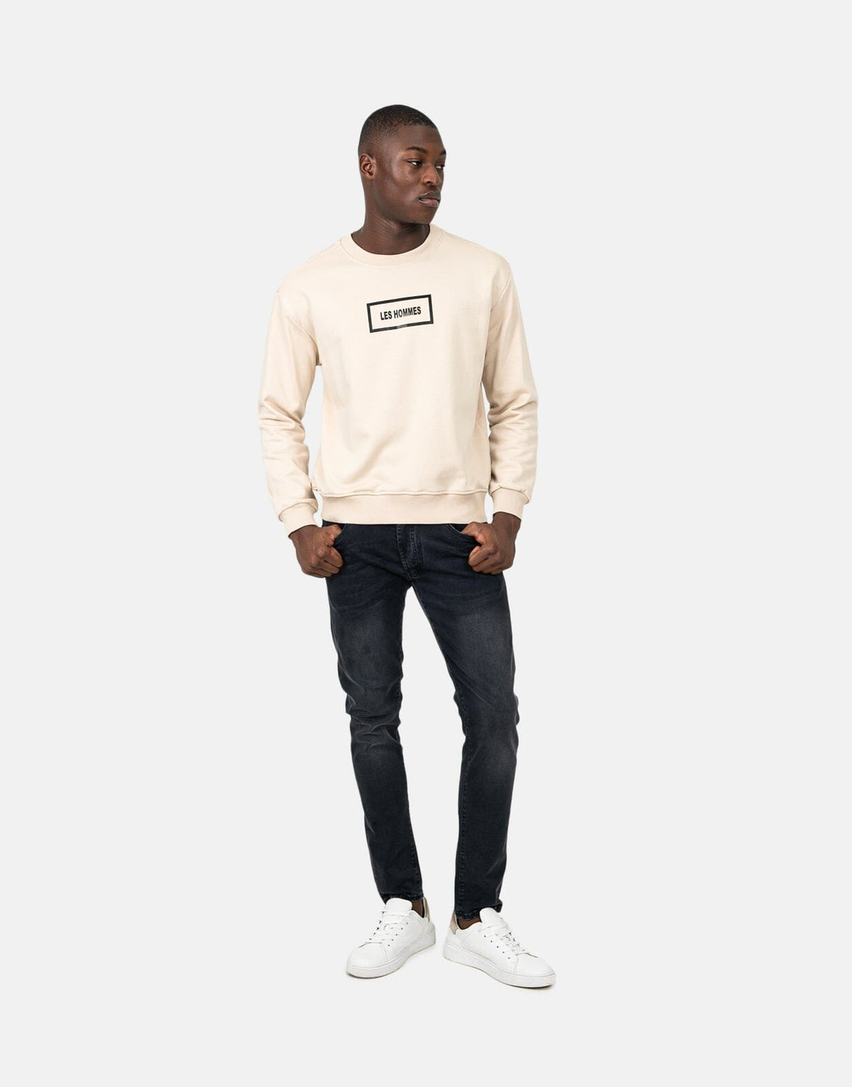 Les Hommes Logo Brown Sweatshirt - view 3
