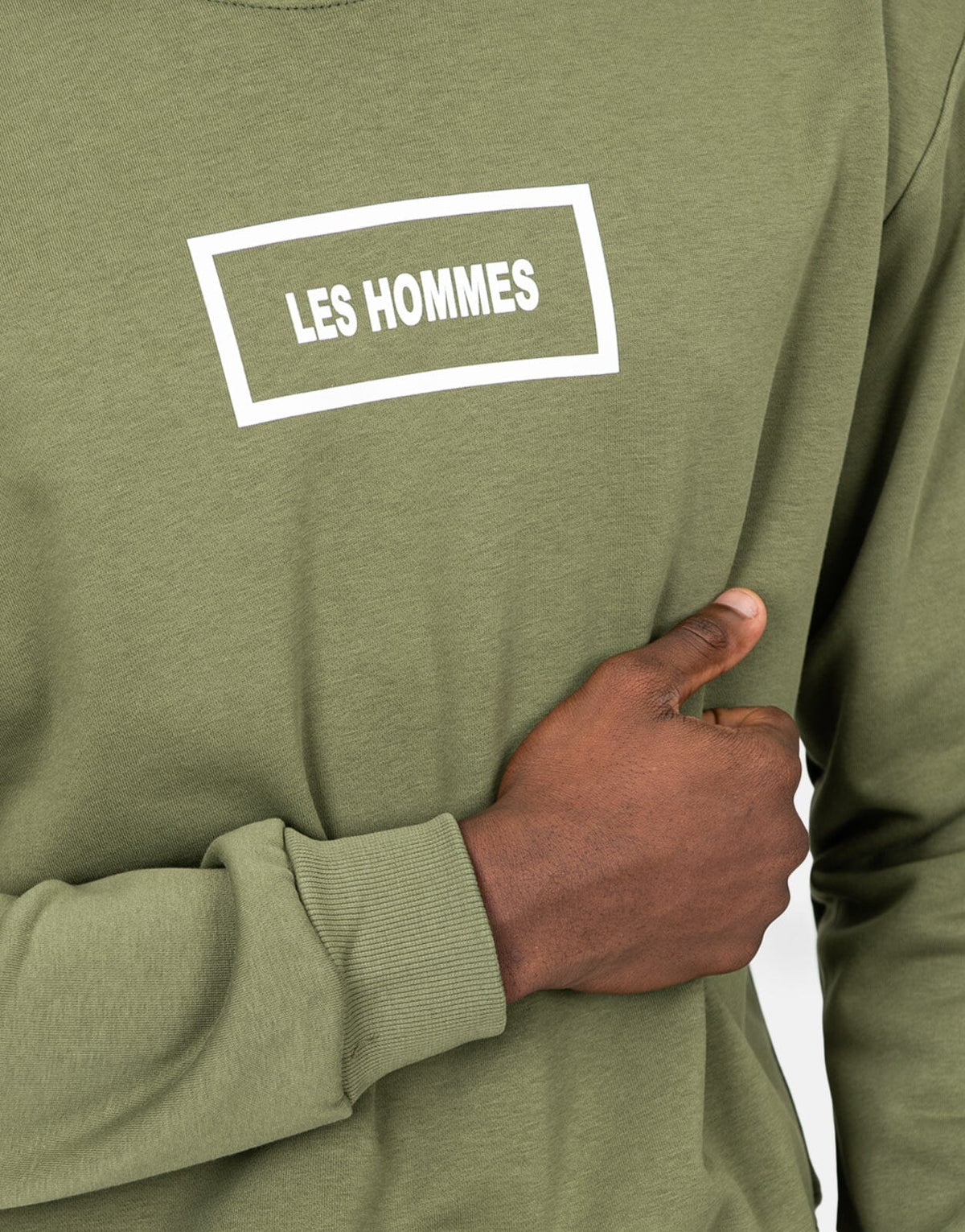 Les Hommes Logo Green Sweatshirt - view 3