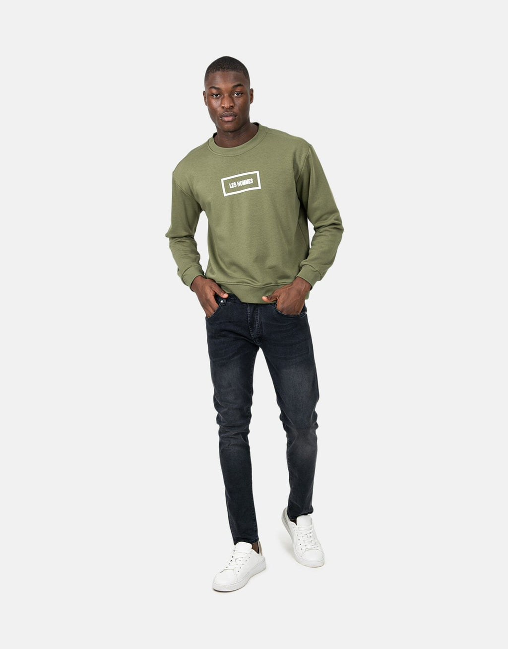 Les Hommes Logo Green Sweatshirt - view 4