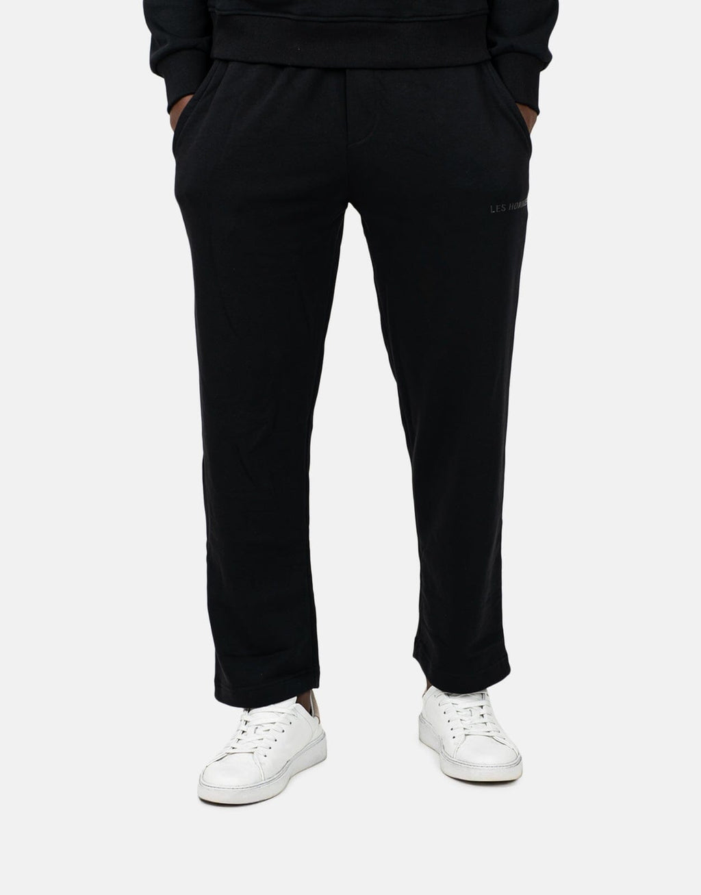 Les Hommes Logo Jogger Black Sweatpants