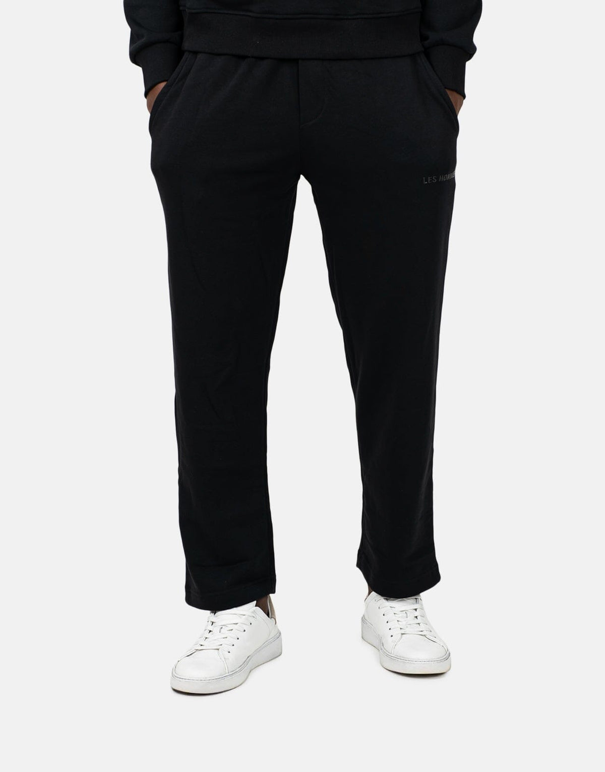 Les Hommes Logo Jogger Black Sweatpants