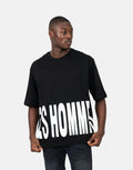 Les Hommes Marco Logo Black T-Shirt