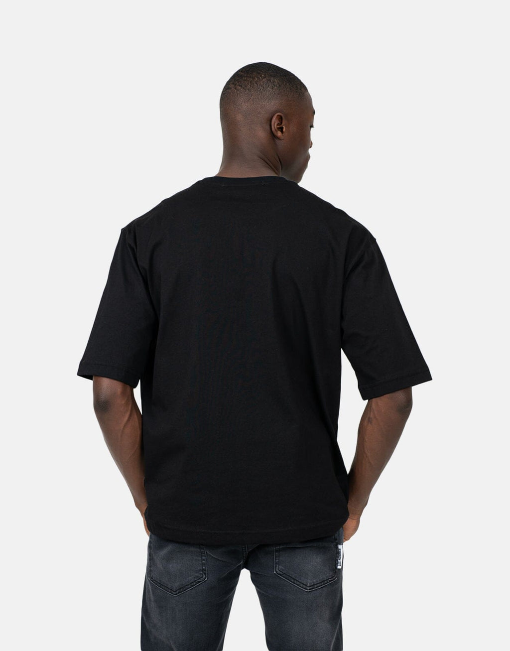 Les Hommes Marco Logo Black T-Shirt - view 2