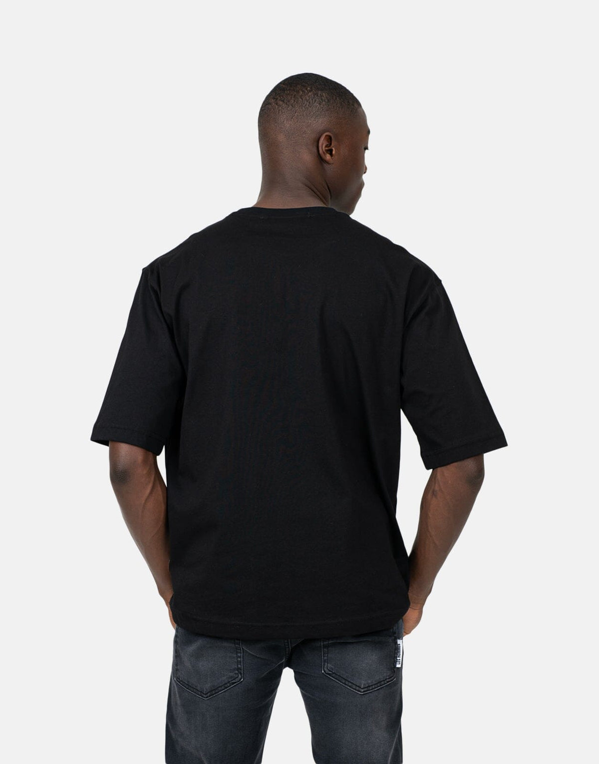 Les Hommes Marco Logo Black T-Shirt - view 2