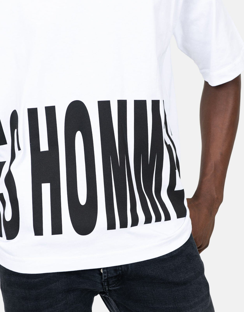 Les Hommes Marco Logo White T-Shirt - view 3