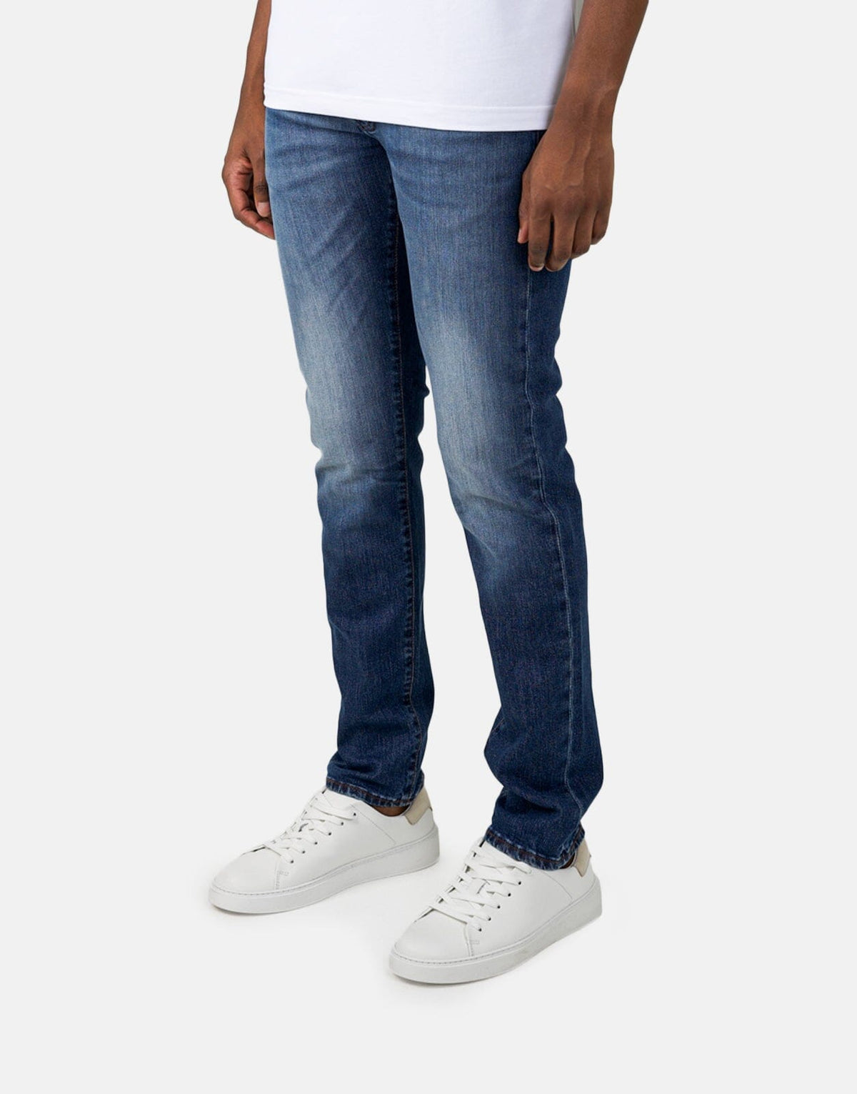 Les Hommes Mid Wash Jeans - view 3