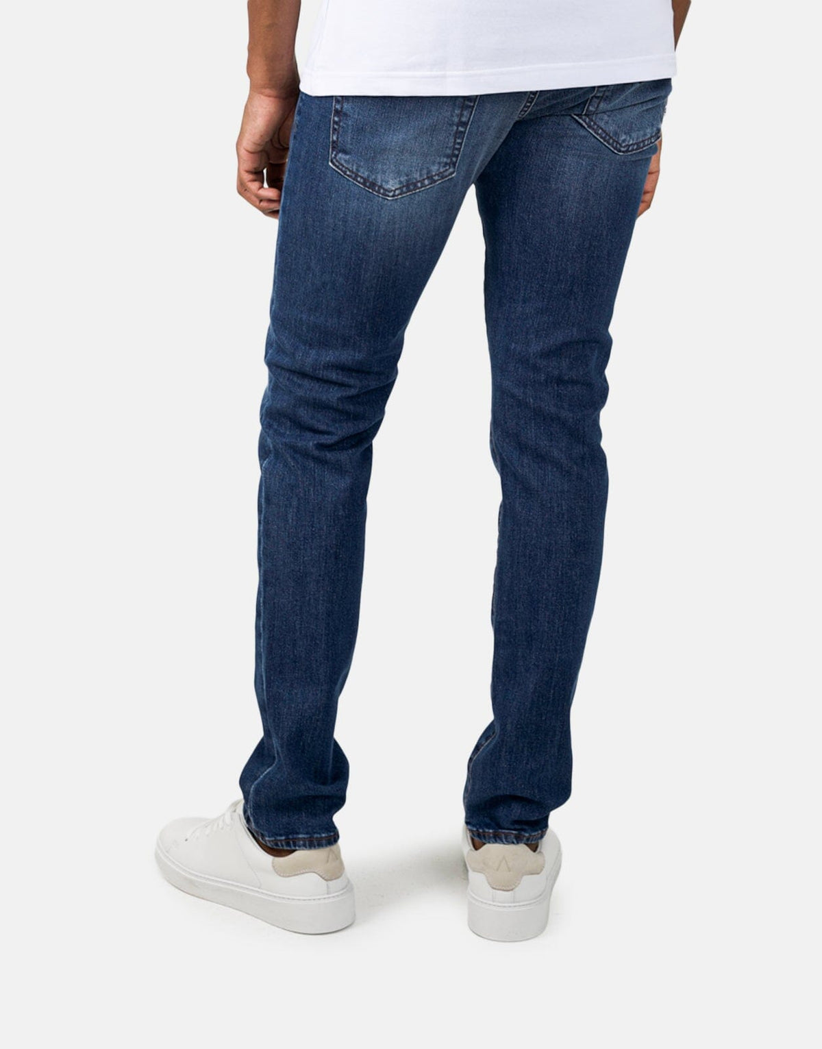 Les Hommes Mid Wash Jeans - view 4