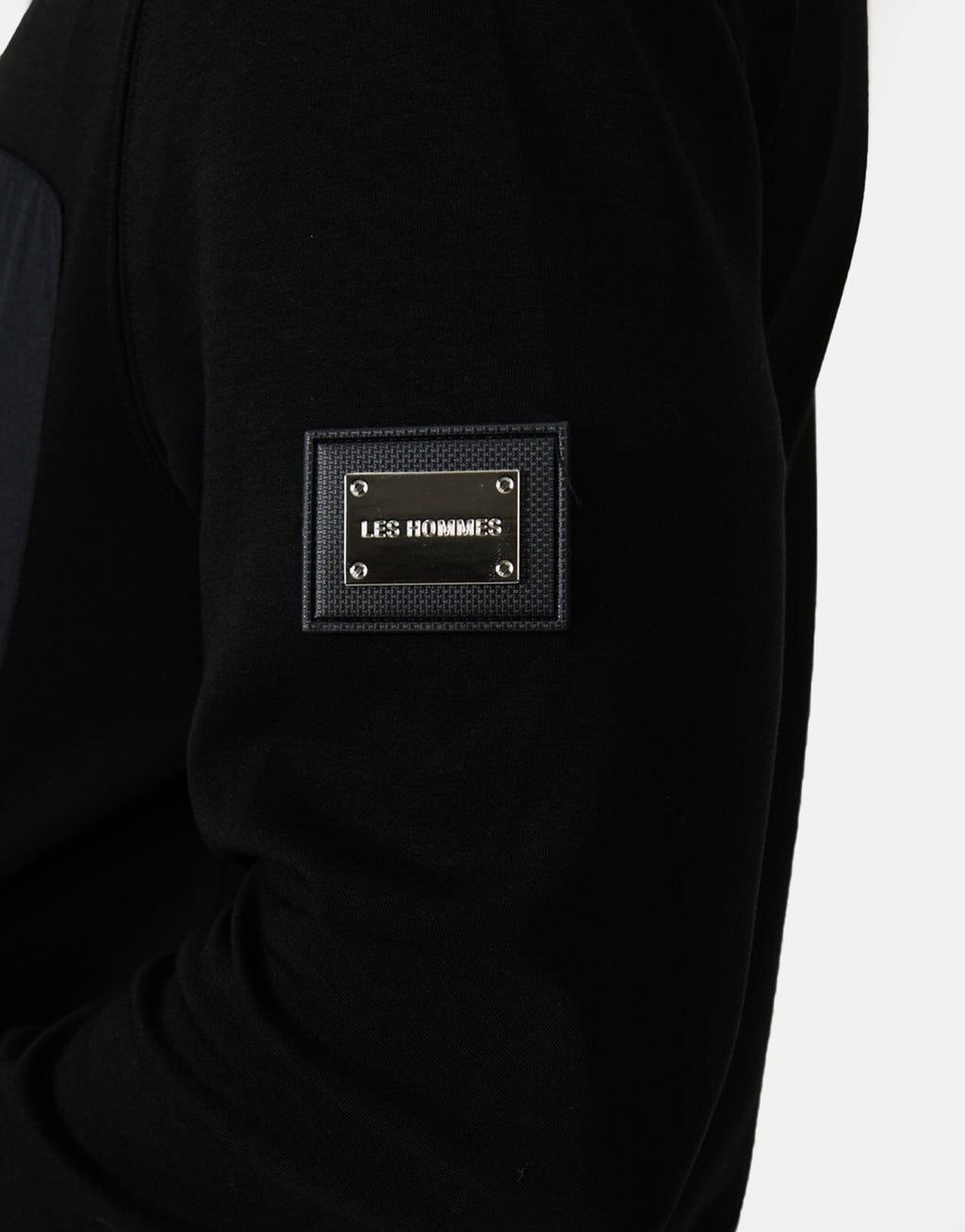 Les Hommes Nylon Crickle Black Jacket - view 3