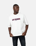 Les Hommes Over Rubber Print White T-Shirt