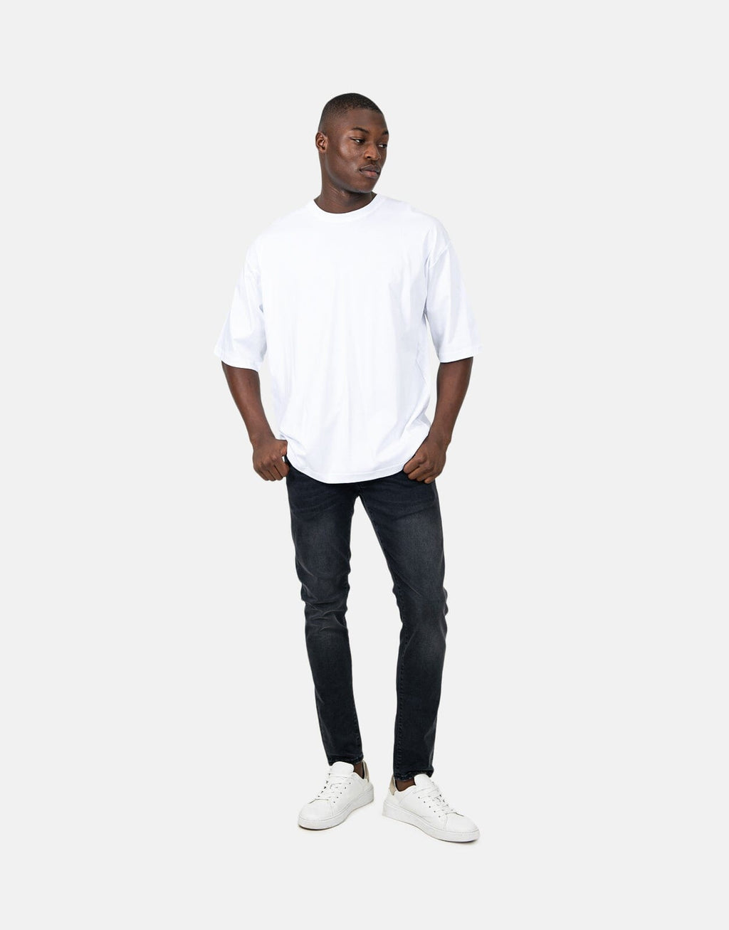 Les Hommes Overlogo Black T-Shirt - view 4