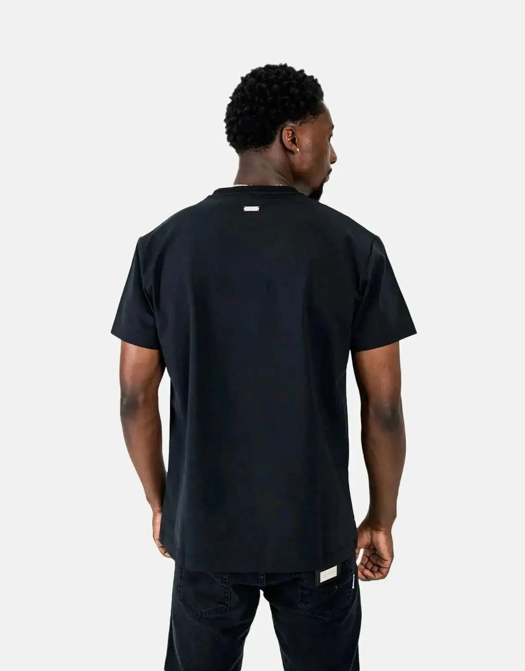 Les Hommes Palm Tree Black T-Shirt - view 2